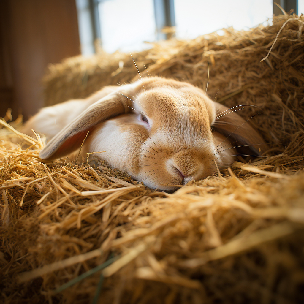 Combien de temps dort un lapin bélier ?