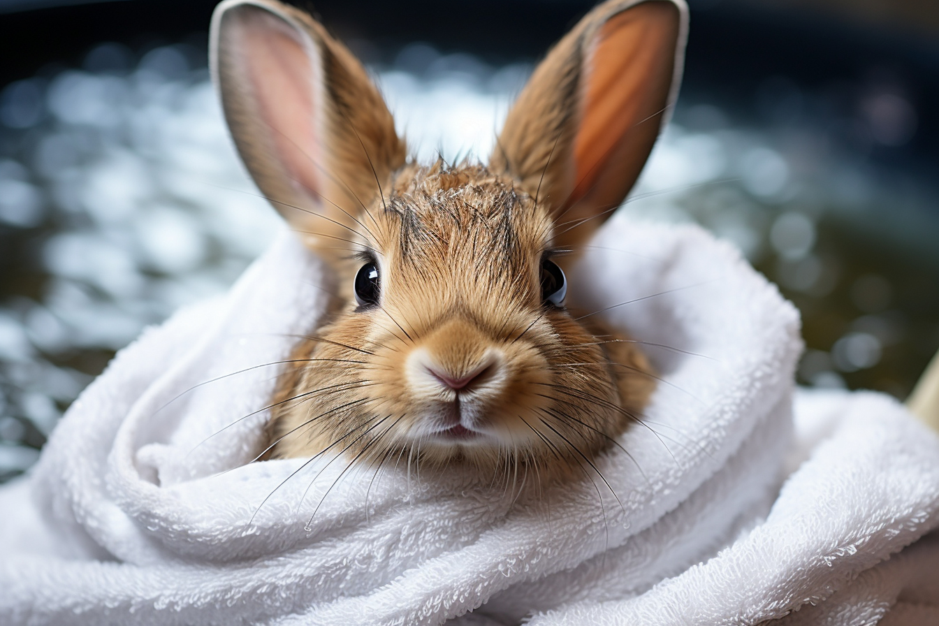 Comment laver un lapin nain belier ?