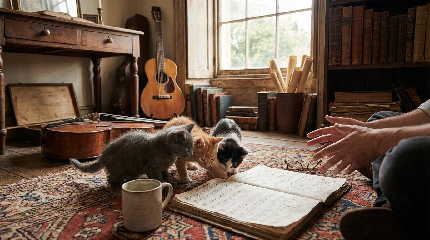 Découvrez les paroles des 3 petits chats