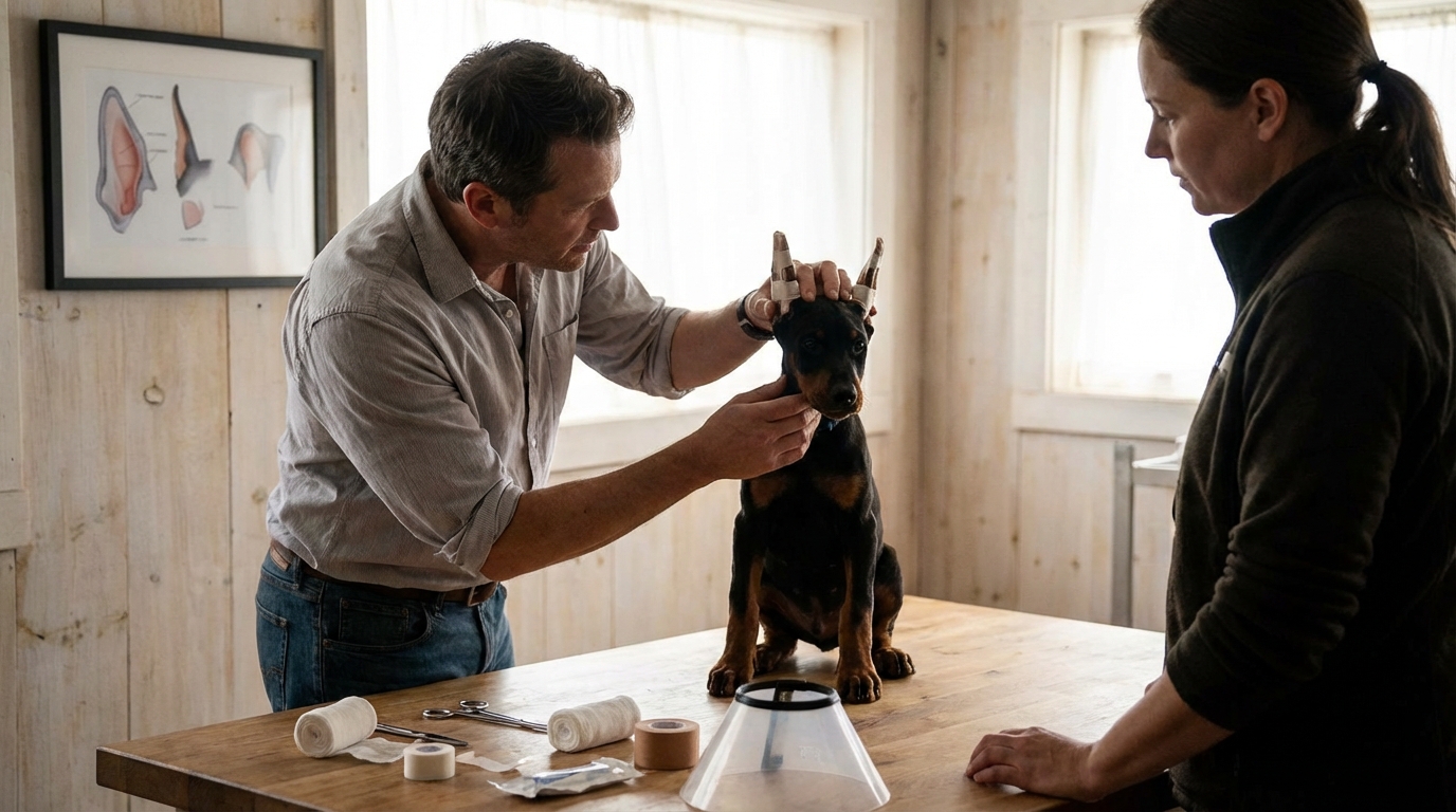 Élevage dobermann : tout savoir sur les oreilles coupées