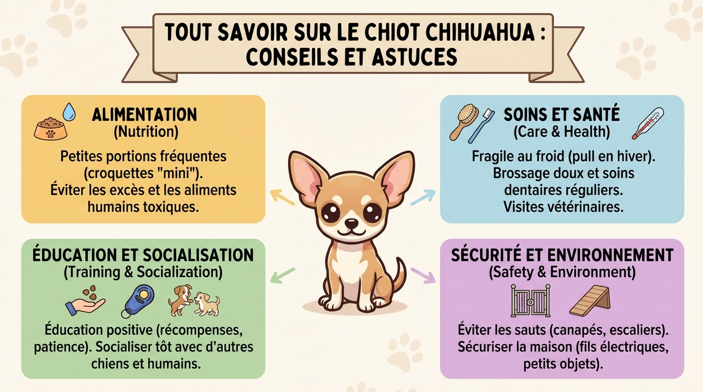 Les soins essentiels pour un chiot chihuahua