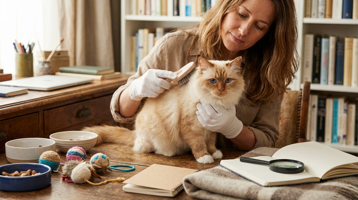 Tout savoir sur le sacre de birmanie roux