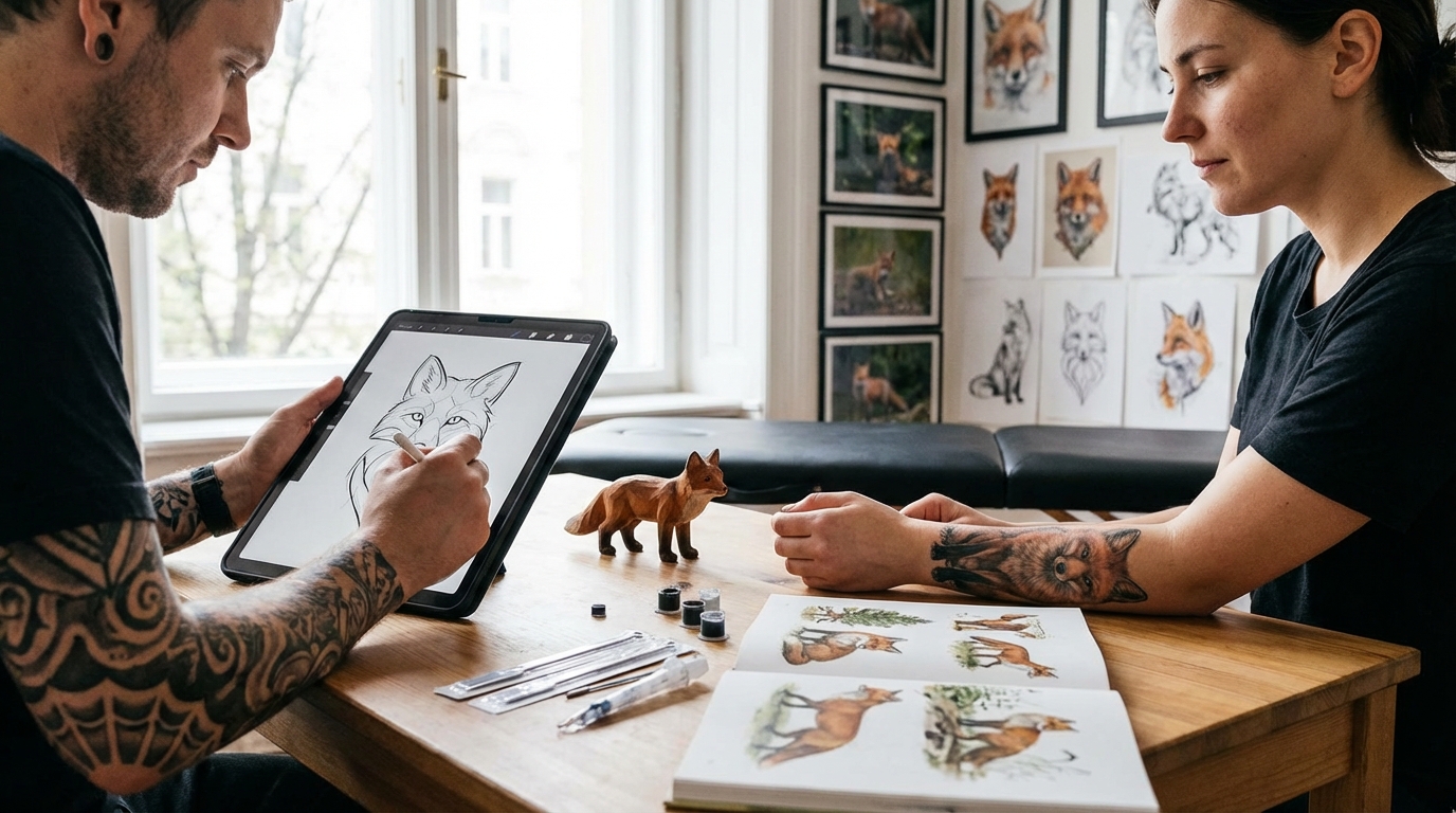 Tout savoir sur le tatouage renard : symbolique et designs