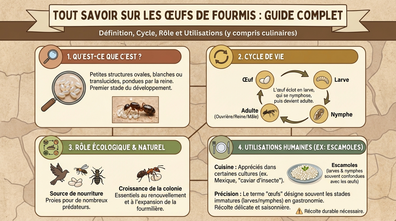 Le cycle de vie des fourmis