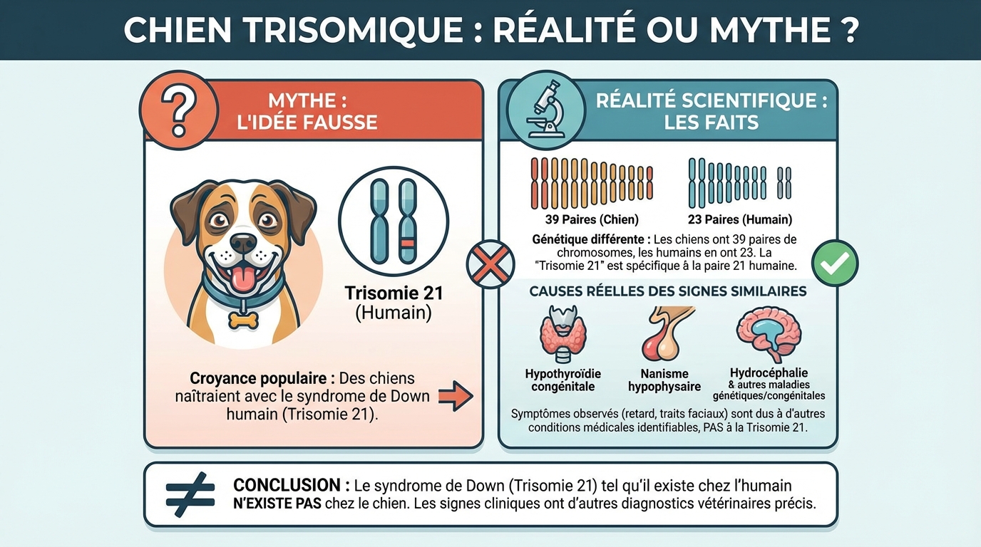 Comment accompagner un chien trisomique