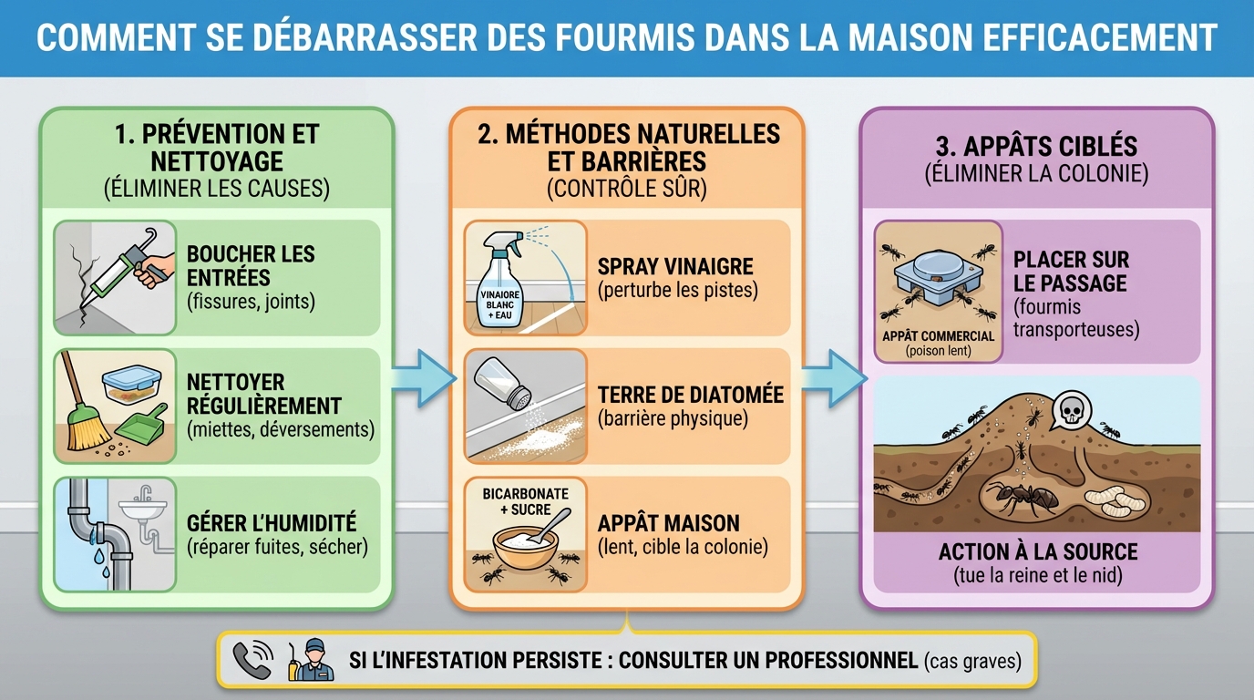 Solutions pour se débarrasser des fourmis