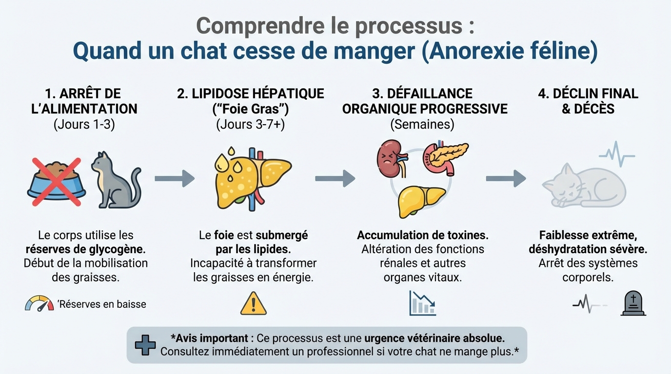 Les signes d'un chat mourant