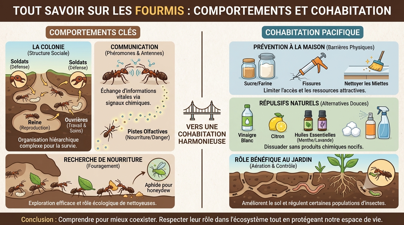 Cohabitation &agrave; la maison et au jardin