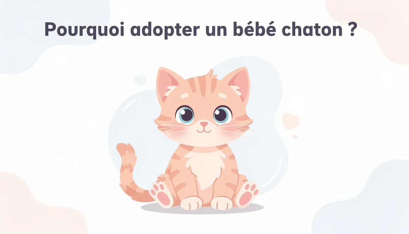 Pourquoi adopter un b&eacute;b&eacute; chaton&thinsp;?