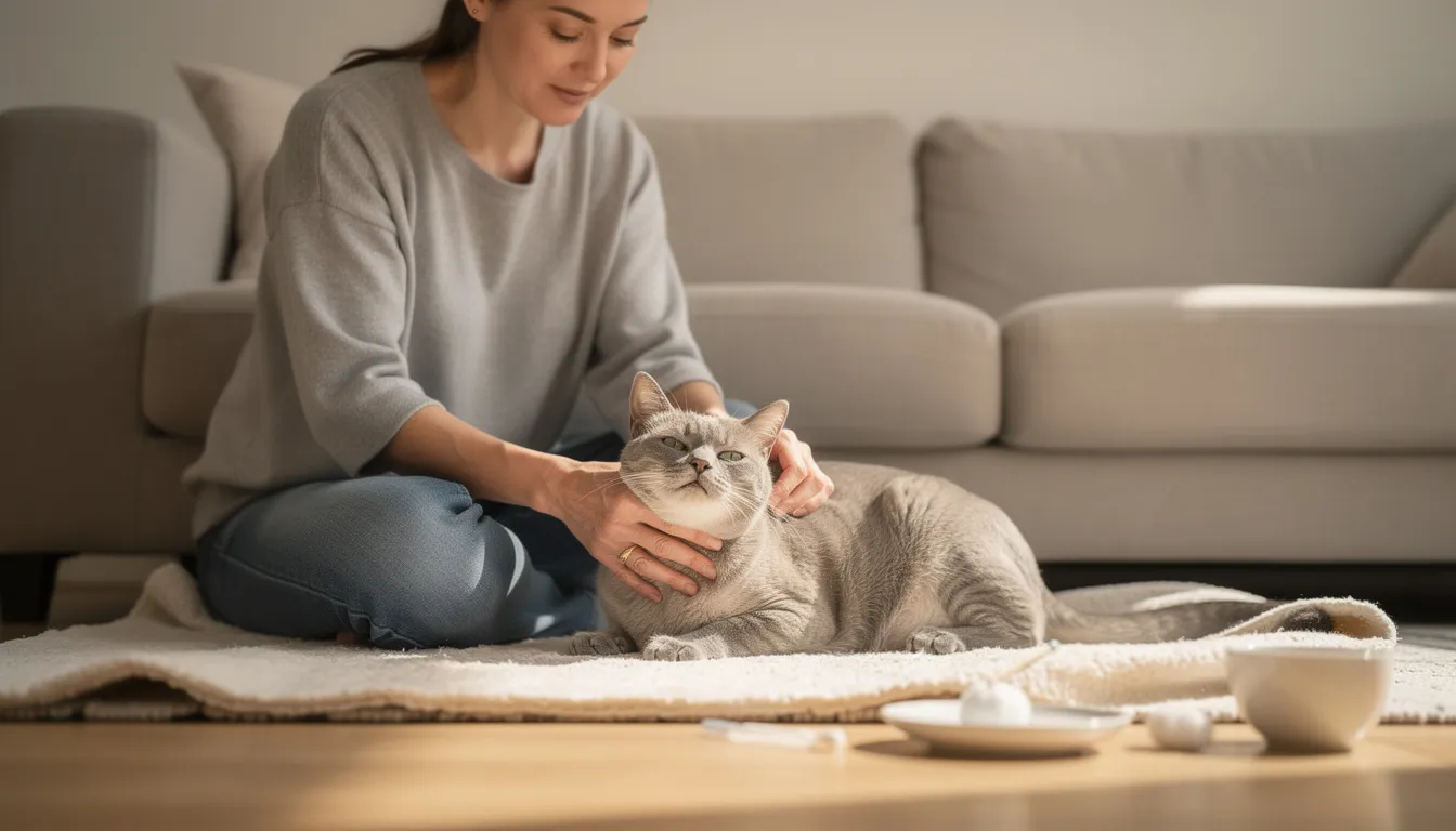 Comment calmer une chatte en chaleur avec un coton-tige