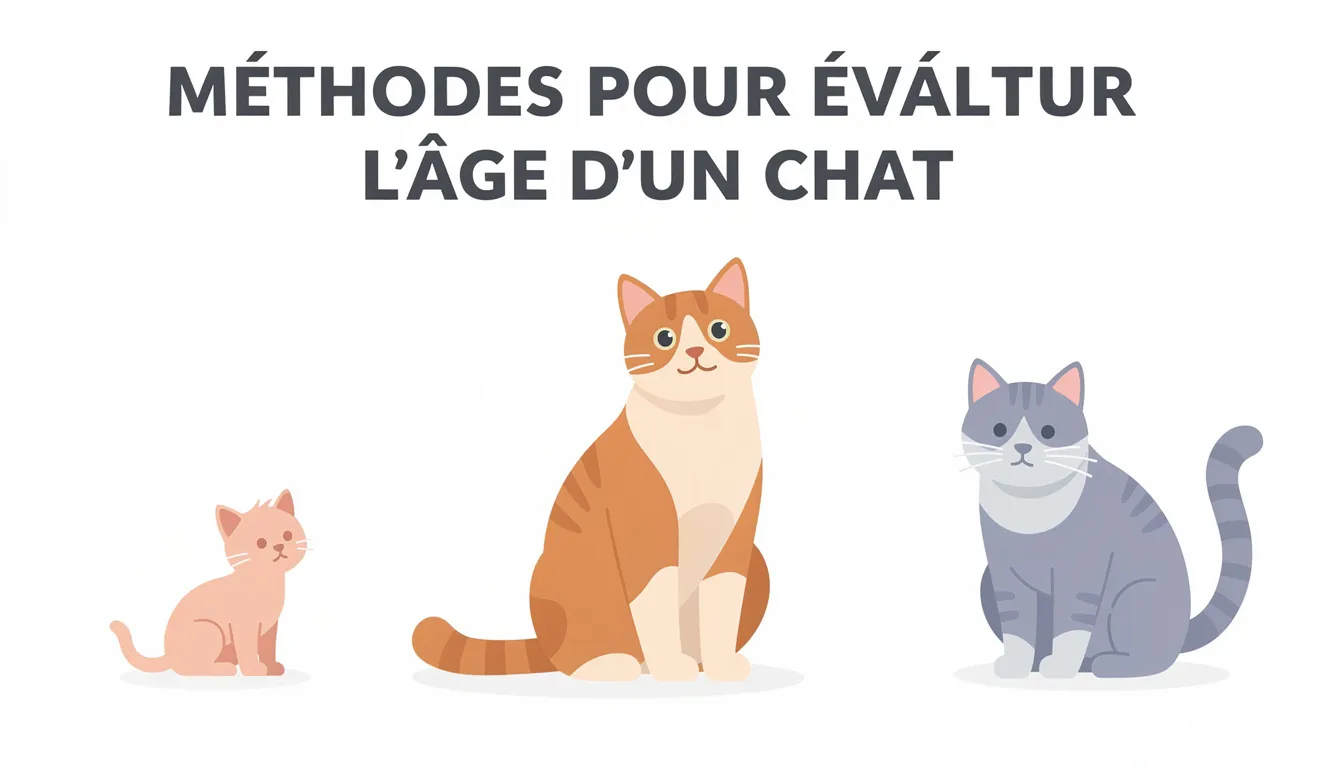 Méthodes pour évaluer l'âge d'un chat