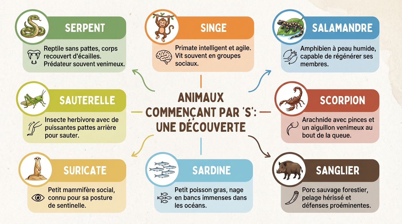 Liste des animaux en S