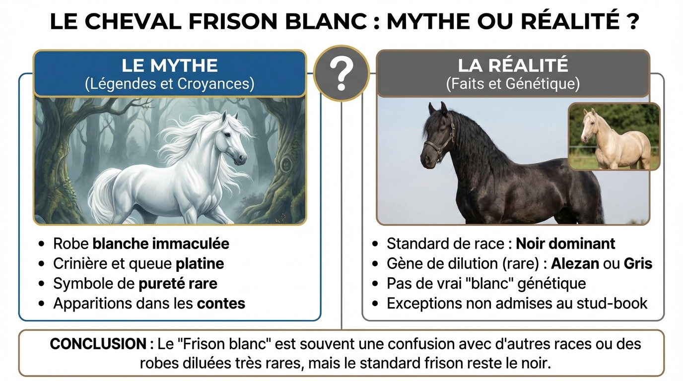 Caractéristiques physiques du frison blanc