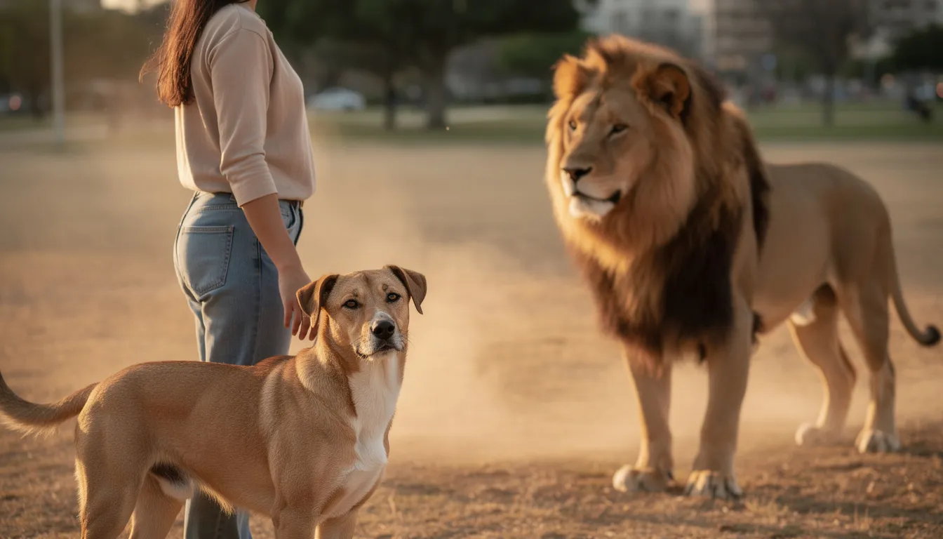 Le chien plus fort qu'un lion : mythe ou réalité ?