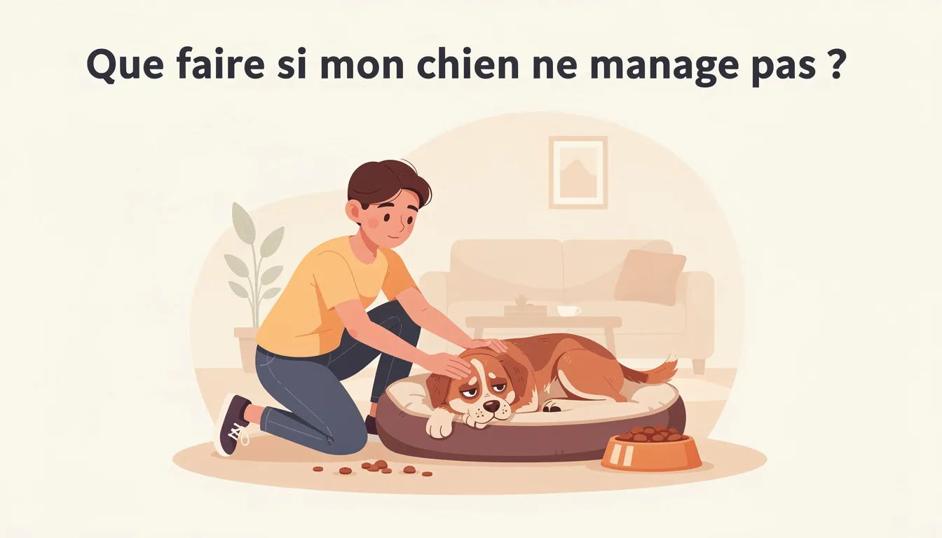 Que faire si mon chien ne mange pas ?