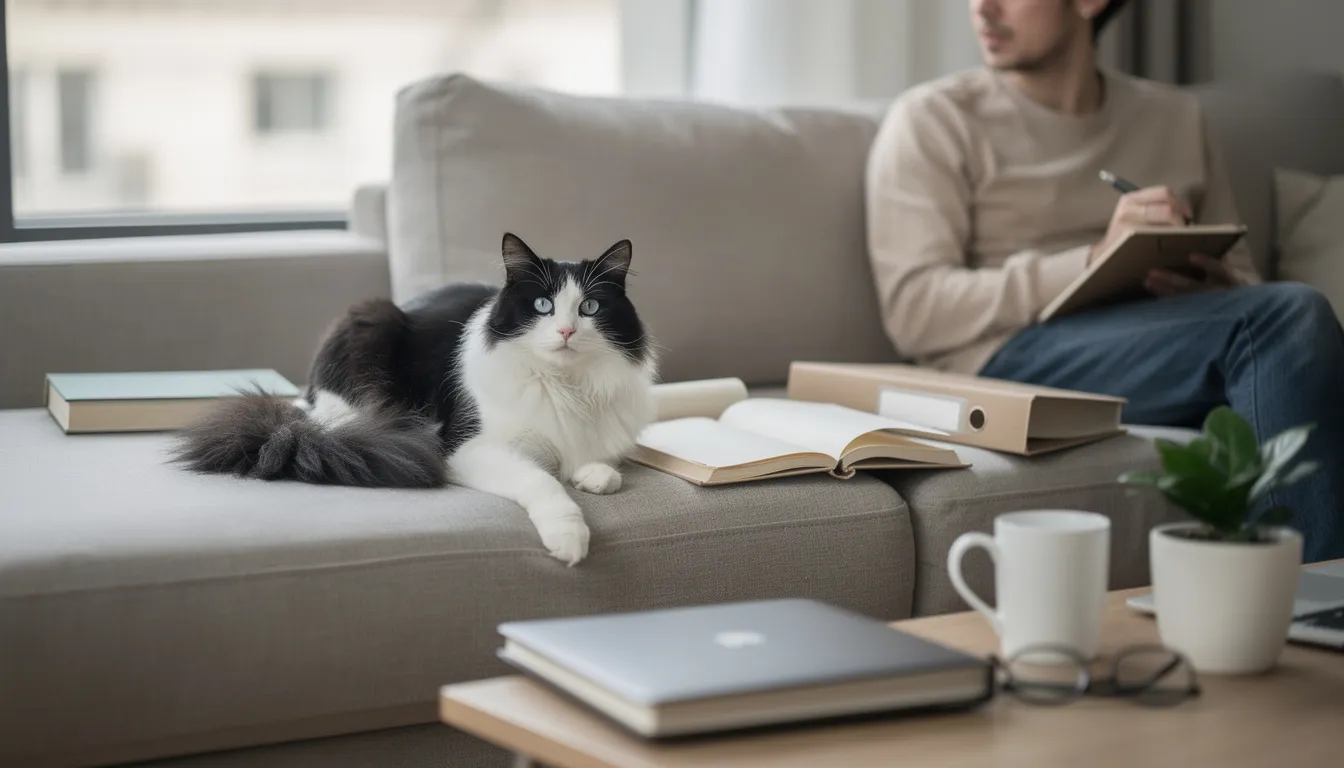 Tout savoir sur le chat angora noir et blanc