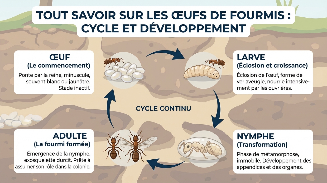 Le développement des œufs