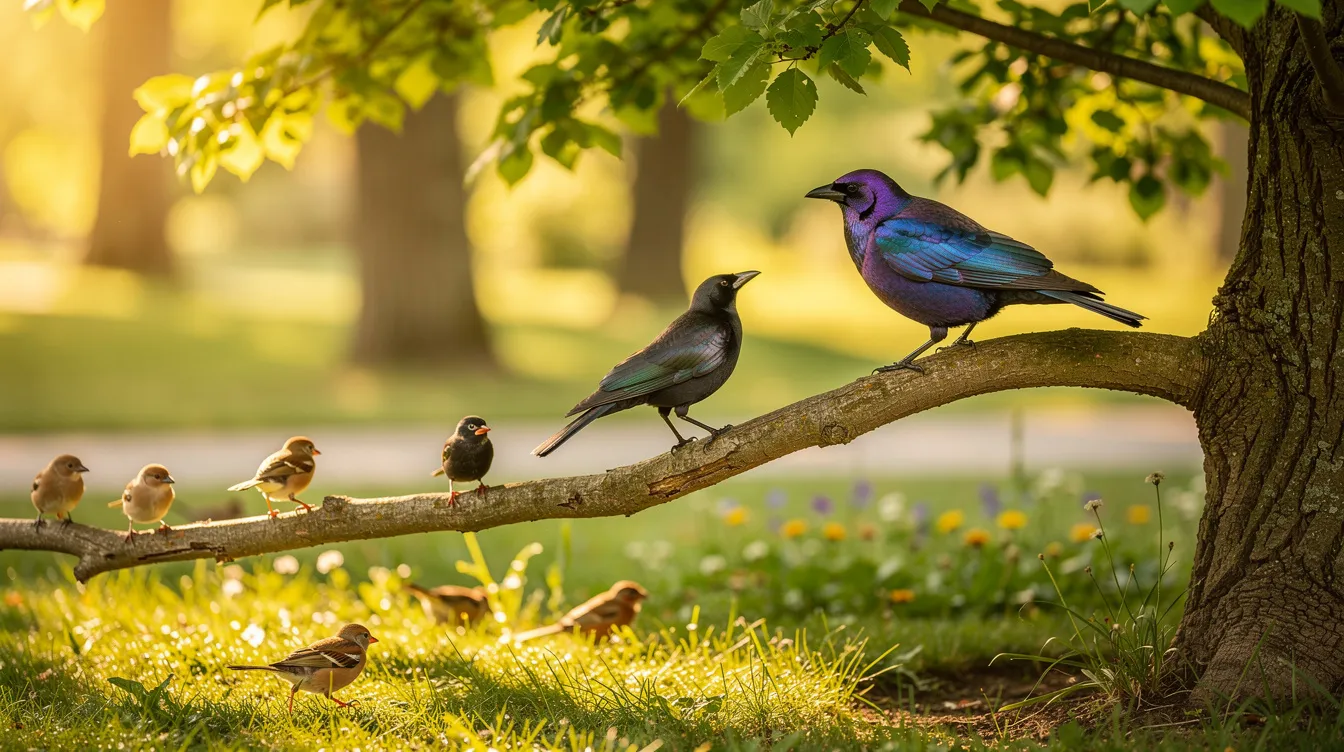 Le quiscale : un oiseau sociable