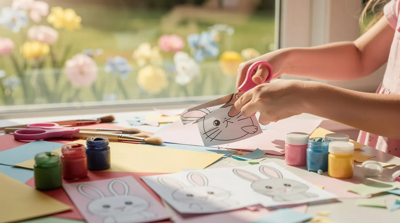 Id&eacute;es d'activit&eacute;s manuelles avec les gabarits de lapin