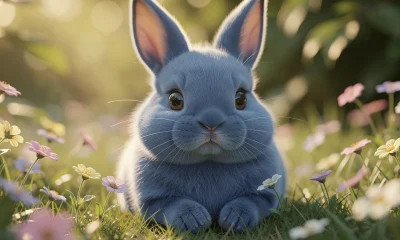 Lapin nain bélier loutre bleu : caractéristiques et soins