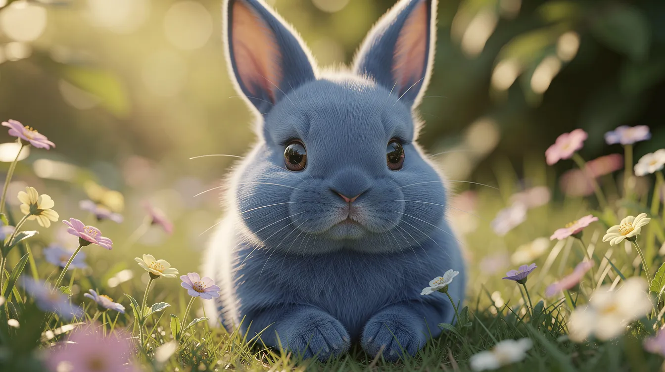 Lapin nain bélier loutre bleu : caractéristiques et soins