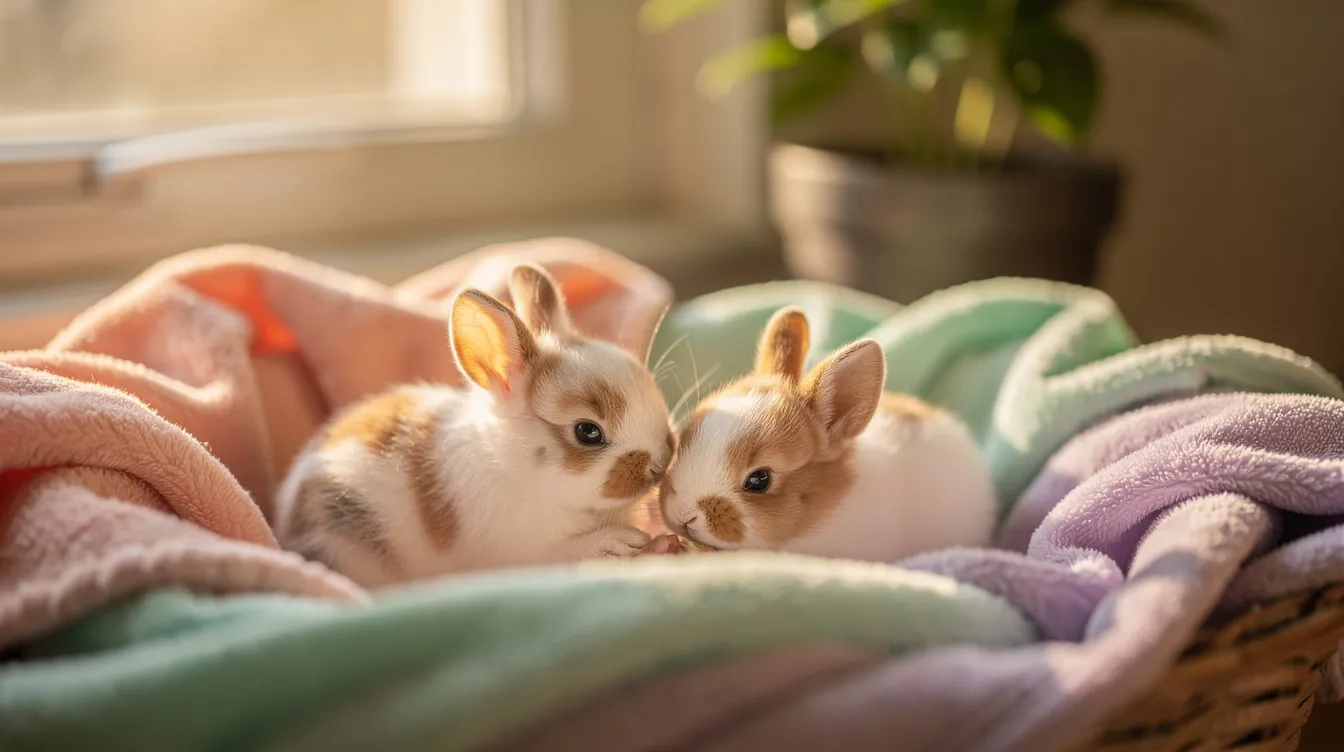 Croissance et développement des bébés lapins nains