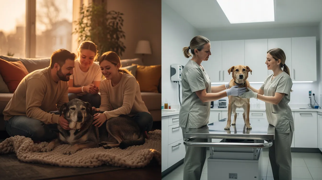 Euthanasie à domicile vs en clinique : quelles différences ?